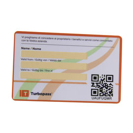 प्रमोशन के लिए फुल कलर प्लास्टिक फ्लैट बारकोड और क्यूआर कोड गिफ्ट कार्ड