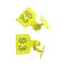 पीला UHF RFID पशुधन टैग / लघु बहु कार्यात्मक RFID मवेशी टैग