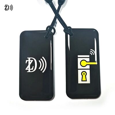 जलरोधक कस्टम डिज़ाइन प्रोग्रामेबल MIFARE क्लासिक EV1 1K/4K NFC RFID एपॉक्सी कीचेन एक्सेस कंट्रोल की टैग के लिए