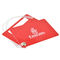टुकड़े टुकड़े में पॉंचिंग होल CMYK पीवीसी प्लास्टिक डाई कट कार्ड सामान हैंगिंग टैग कार्ड