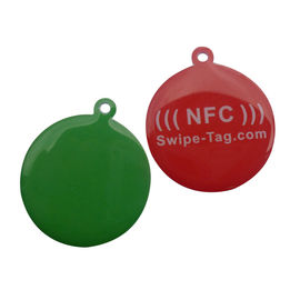 HF NFC NFC213 आरएफआईडी डिस्क टैग, क्यूआर कोड और यूआरएल एन्कोडिंग आरएफआईडी पालतू टैग